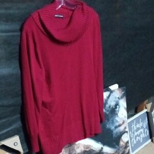Red Cowl Neck Sweater